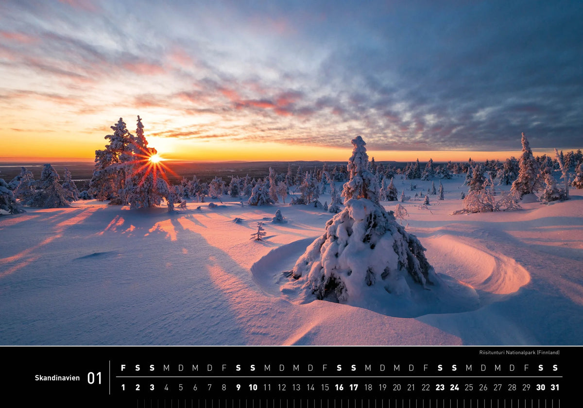 Skandinavien Premiumkalender 2027 – Ansicht