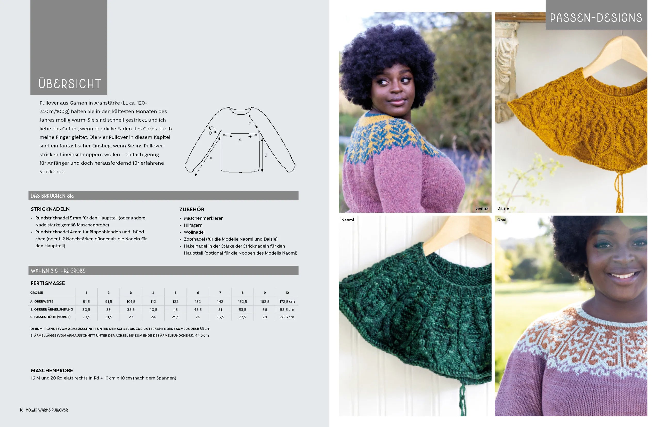 Innenansicht von 'Skandinavische Top-down-Pullover' - Taschenbuch
