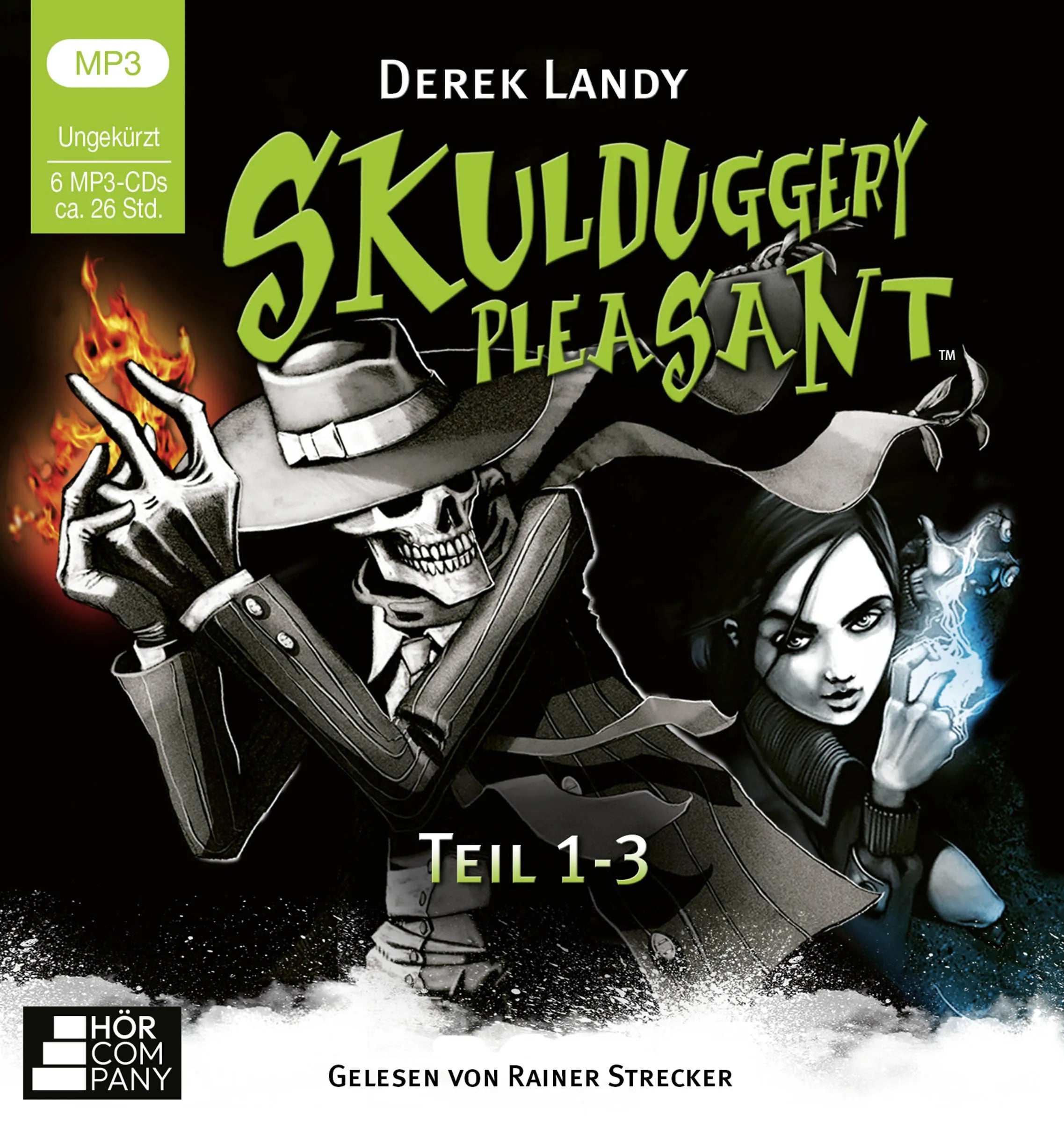 Cover: Skulduggery Pleasant - Teil 1-3 (Hörbuch CD) von Derek Landy