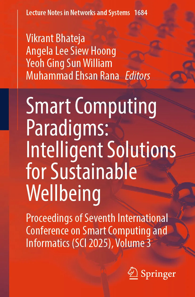 Cover: Smart Computing Paradigms: Intelligent Solutions for Sustainable Wellbeing (E-Book)