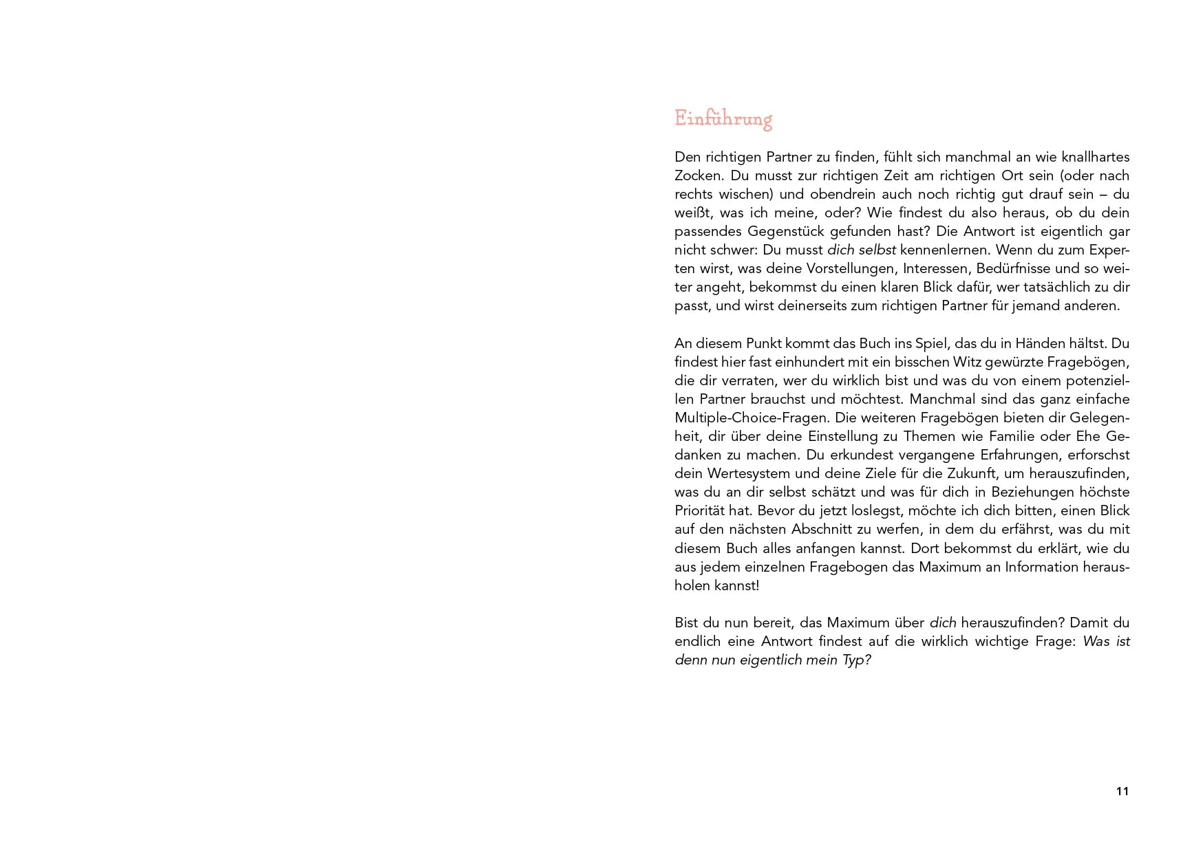 Innenansicht von 'So findest du die Liebe deines Lebens' - Taschenbuch