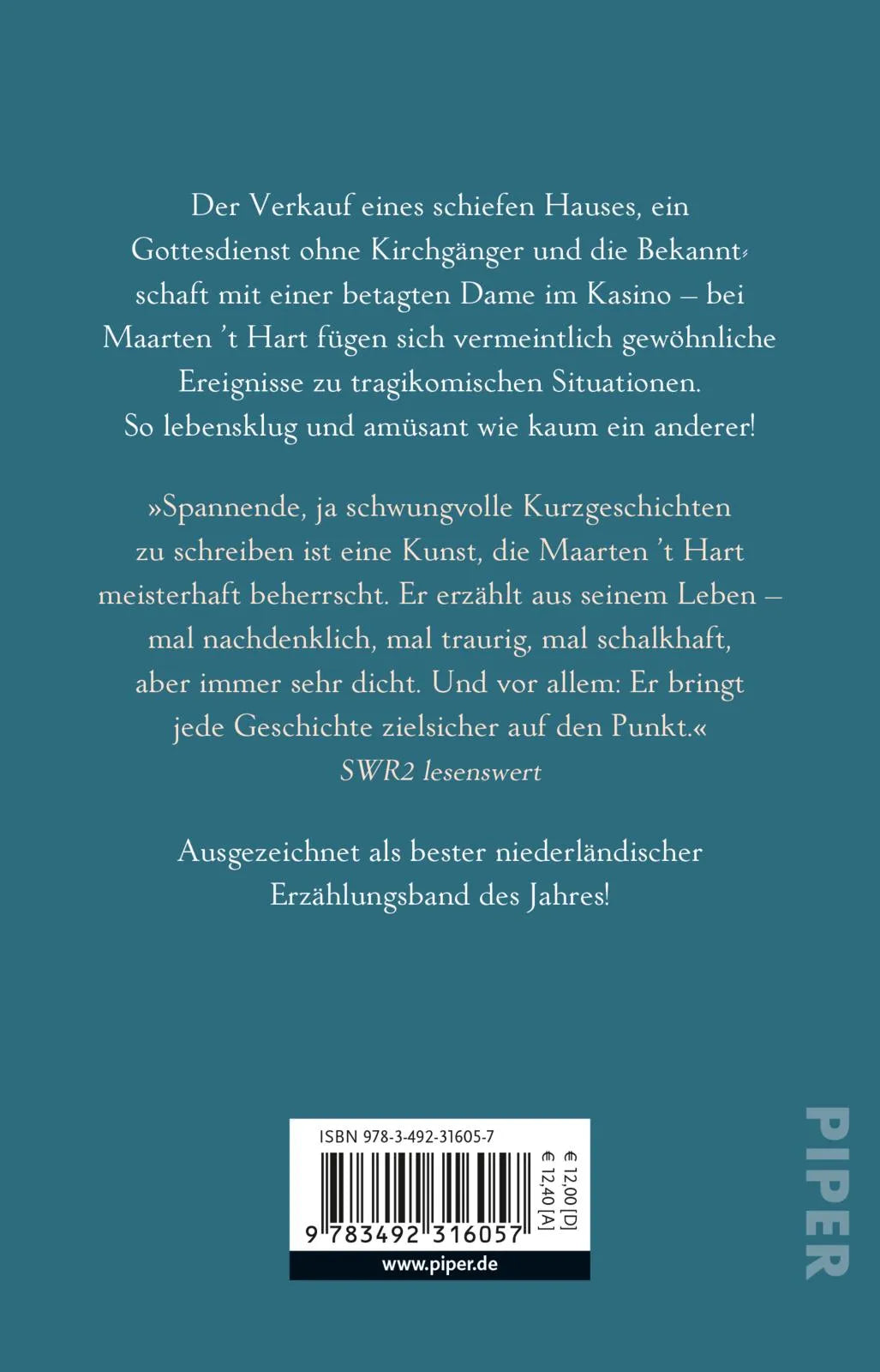 Buchrückseite von 'So viele Hähne, so nah beim Haus' mit Klappentext - Taschenbuch