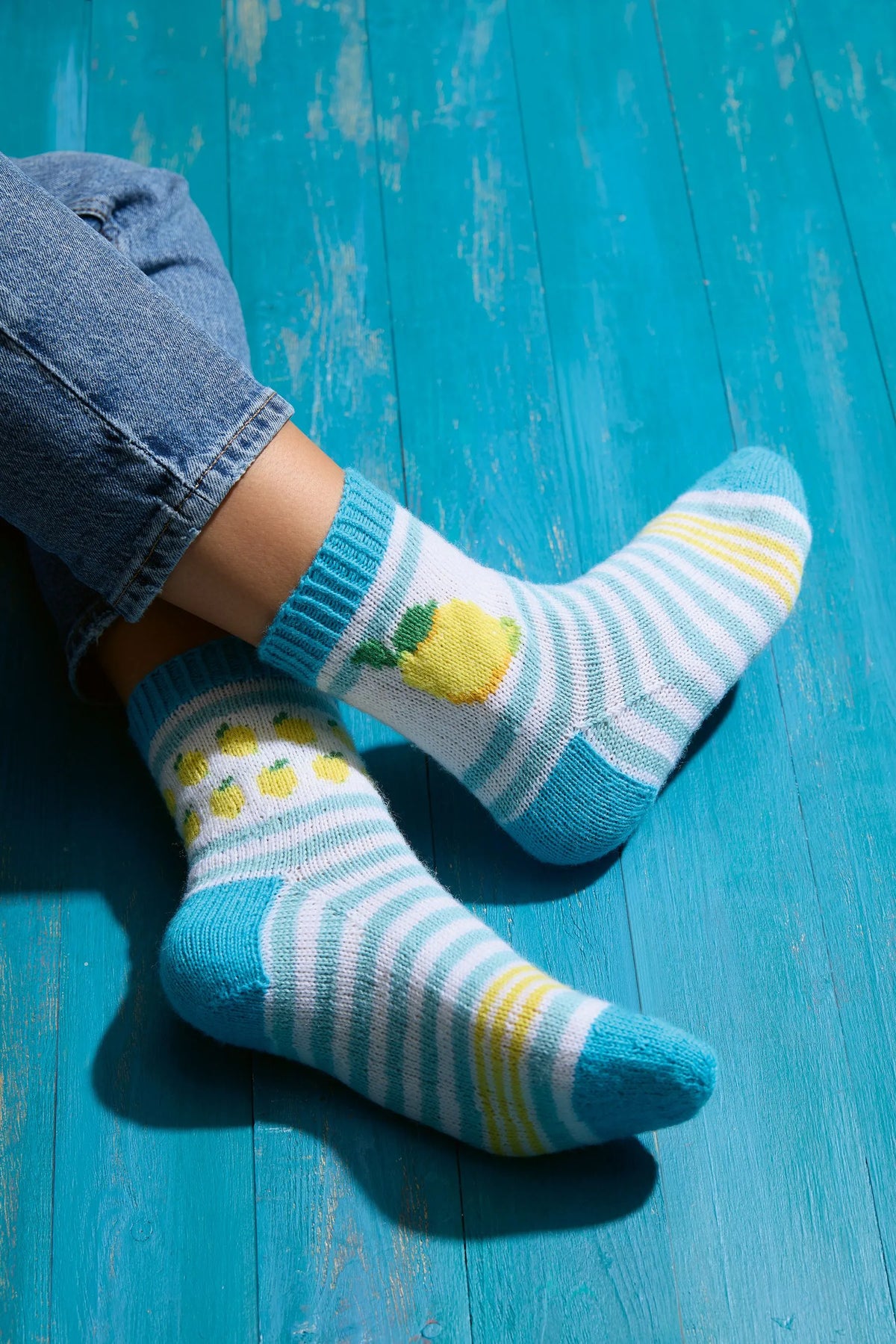 Detailansicht: Socken stricken durch das Jahr (Hardcover)