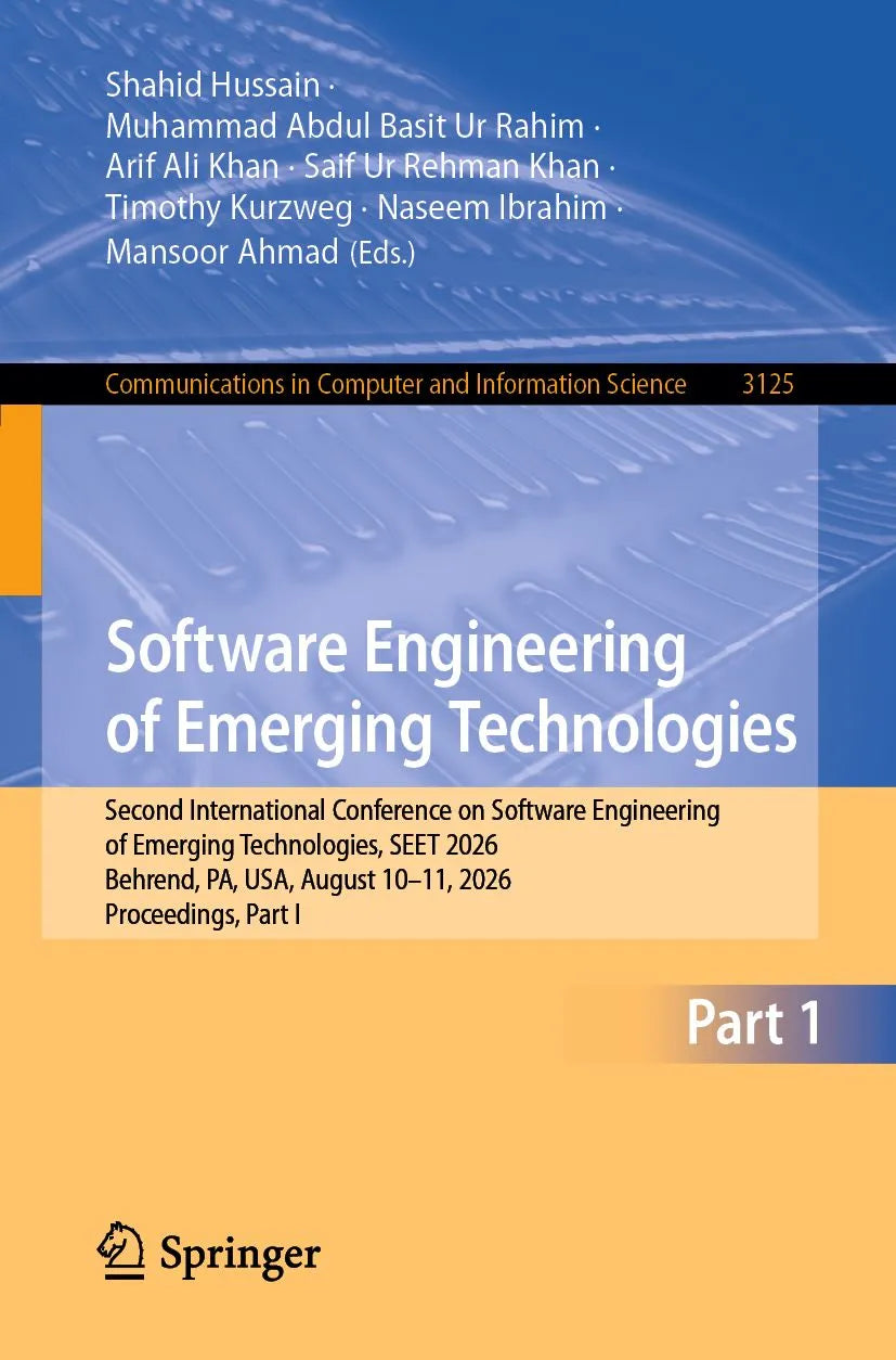 Cover: Software Engineering of Emerging Technologies (E-Book) von Shahid Hussain