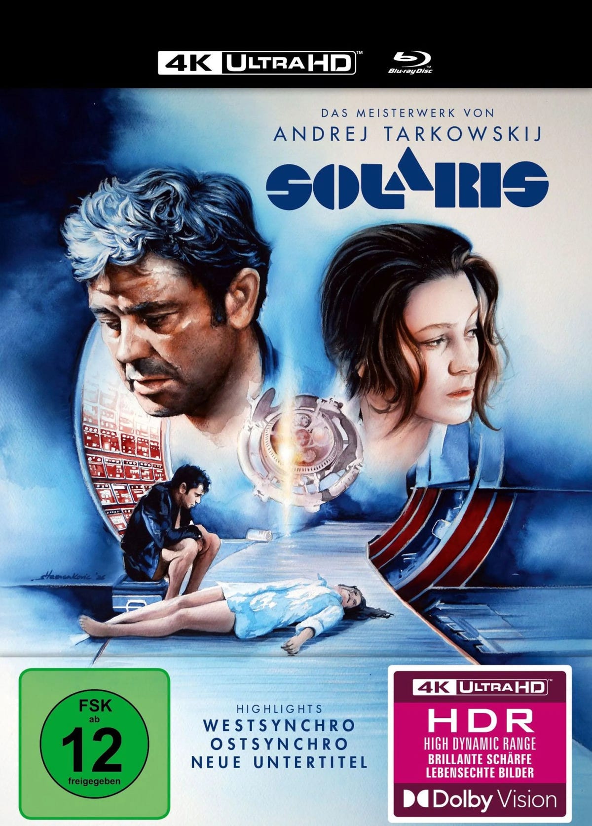 4K UHD Blu-ray-Cover: Solaris. Regie: Andrej Tarkowski