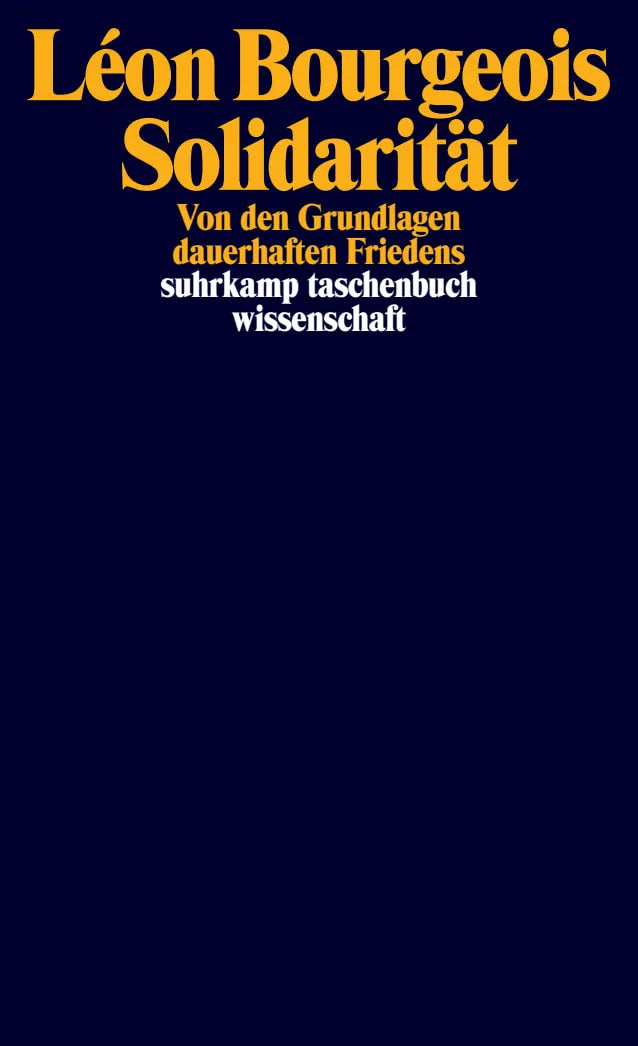 Buchcover von 'Solidarität' - Taschenbuch von Léon Bourgeois