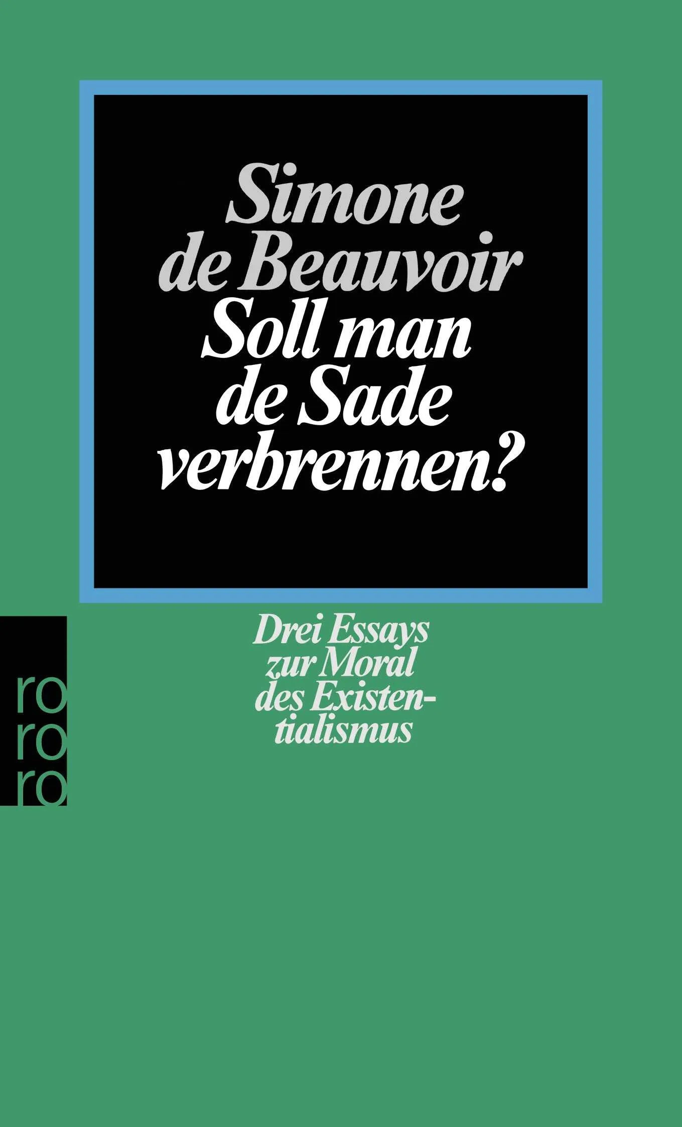Buchcover von 'Soll man de Sade verbrennen?' - Taschenbuch von Simone de Beauvoir
