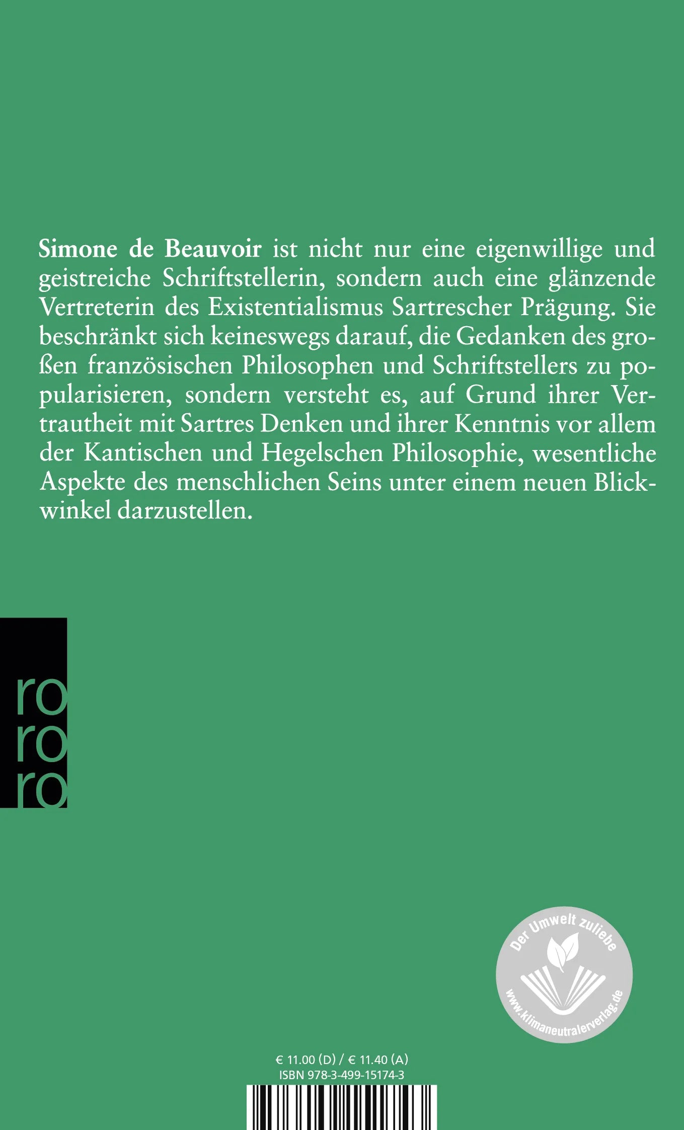 Buchrückseite von 'Soll man de Sade verbrennen?' mit Klappentext - Taschenbuch