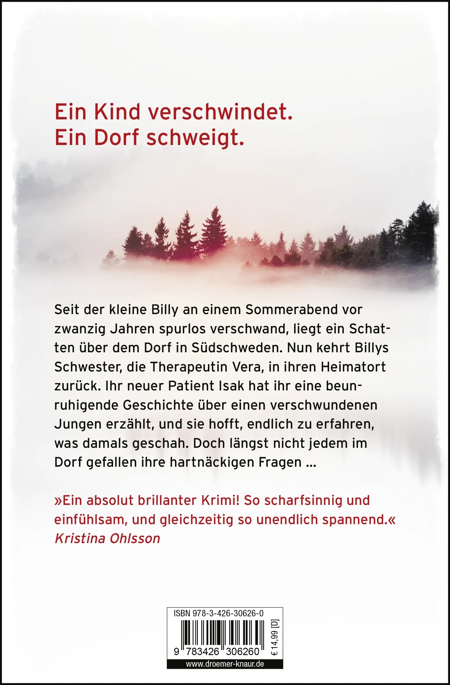Buchrückseite von 'Sommernachtstod' mit Klappentext - Taschenbuch