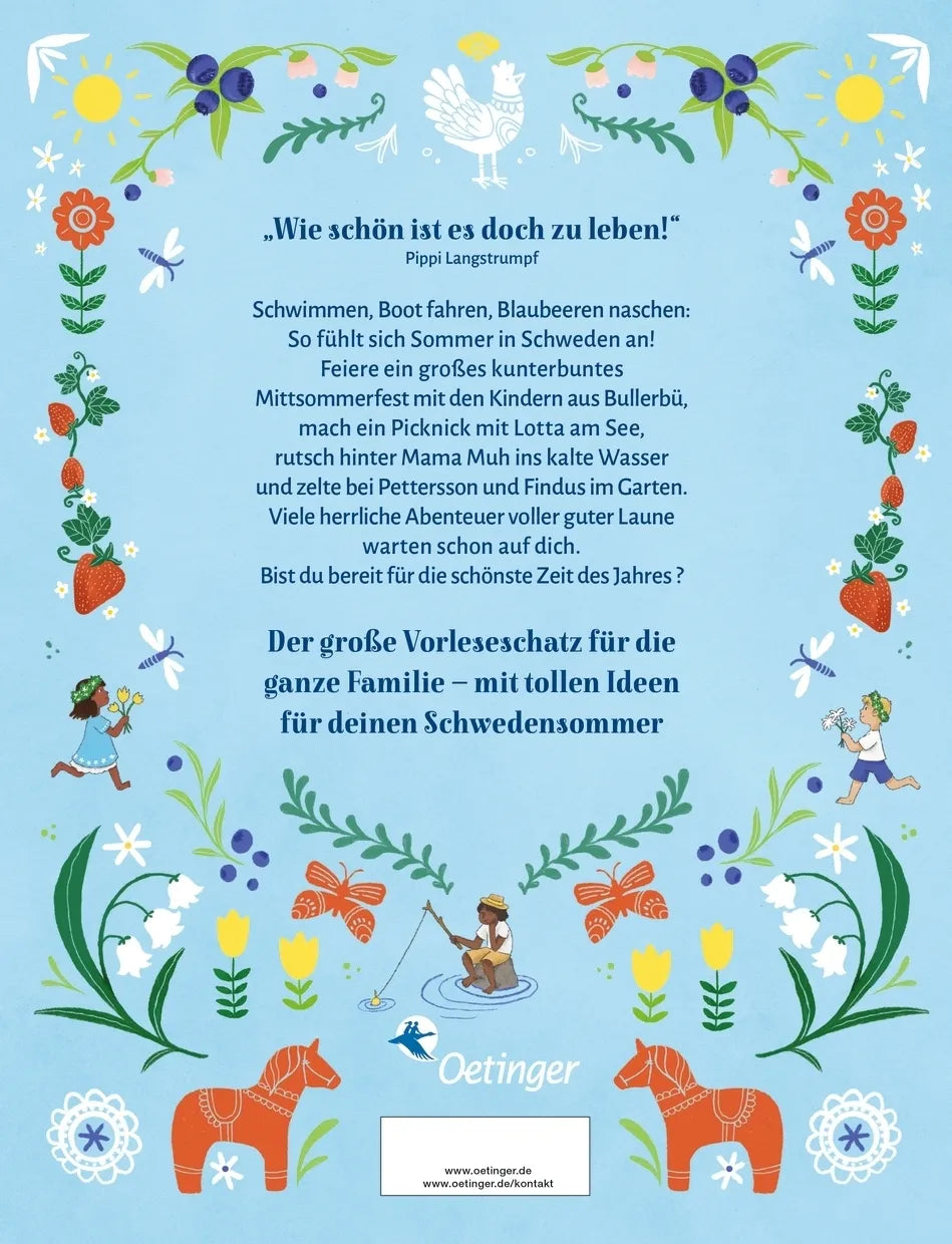 Buchrückseite von 'Sonne, Glück und Blaubeerduft' mit Klappentext - Gebundene Ausgabe