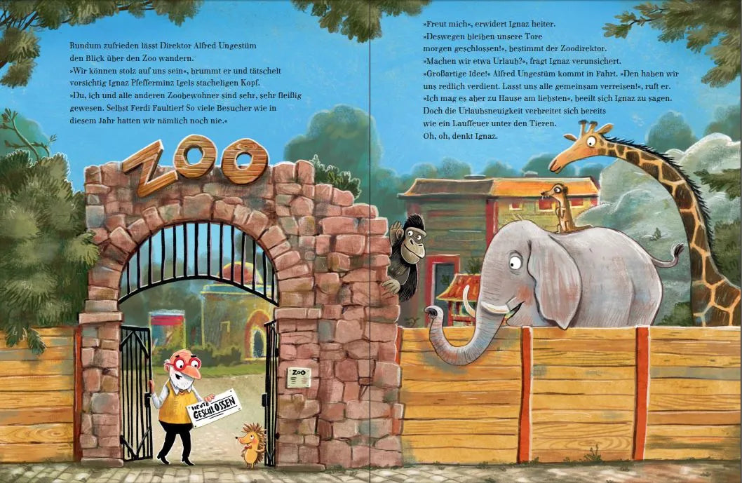 Produktansicht: Die große Weltreise durch den Zoo (Gebundene Ausgabe)