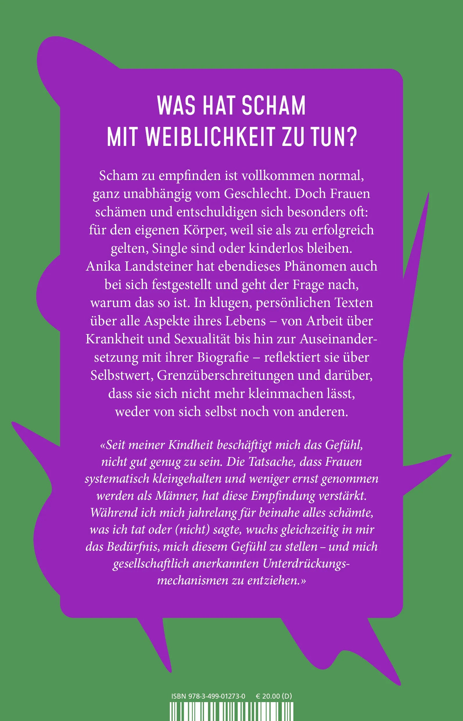 Buchrückseite von 'Sorry not sorry' mit Klappentext - Paperback