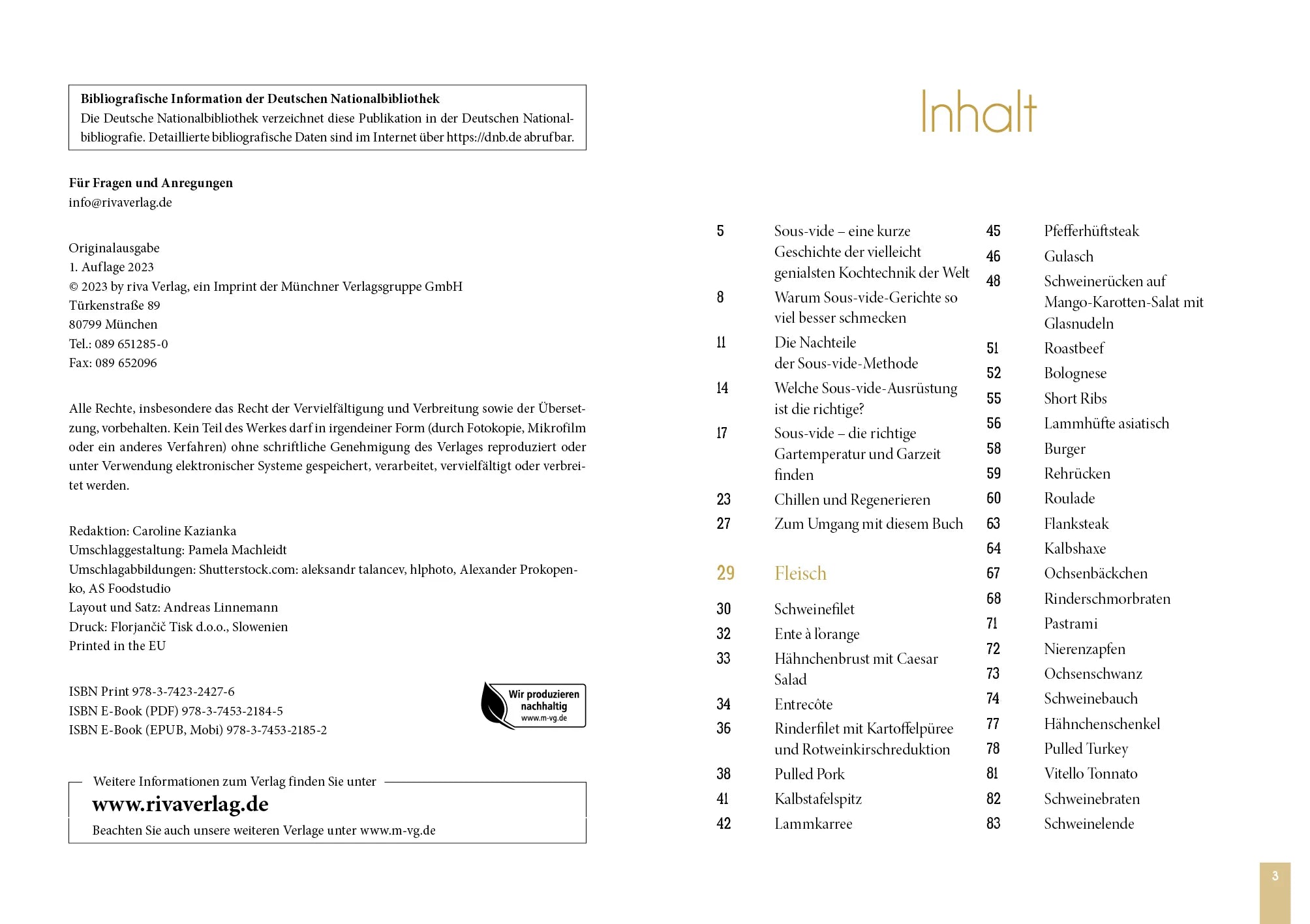 Innenansicht von 'Sous-vide' - Taschenbuch