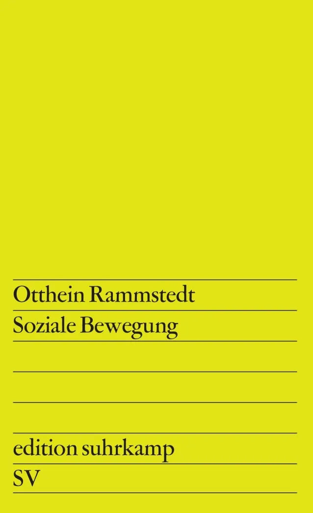 Buchcover von 'Soziale Bewegung' - Taschenbuch von Otthein Rammstedt