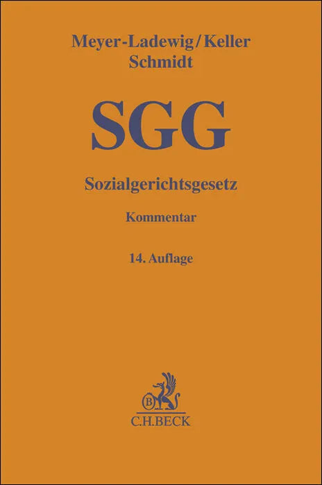 Cover: Sozialgerichtsgesetz. SGG (Hardcover) von Jens Meyer-Ladewig