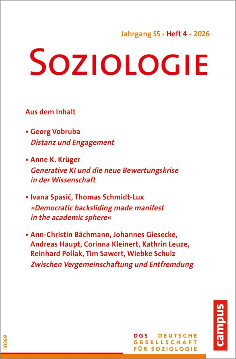 Cover: Soziologie 4/2026 (E-Book) von Beltz Verlagsgruppe