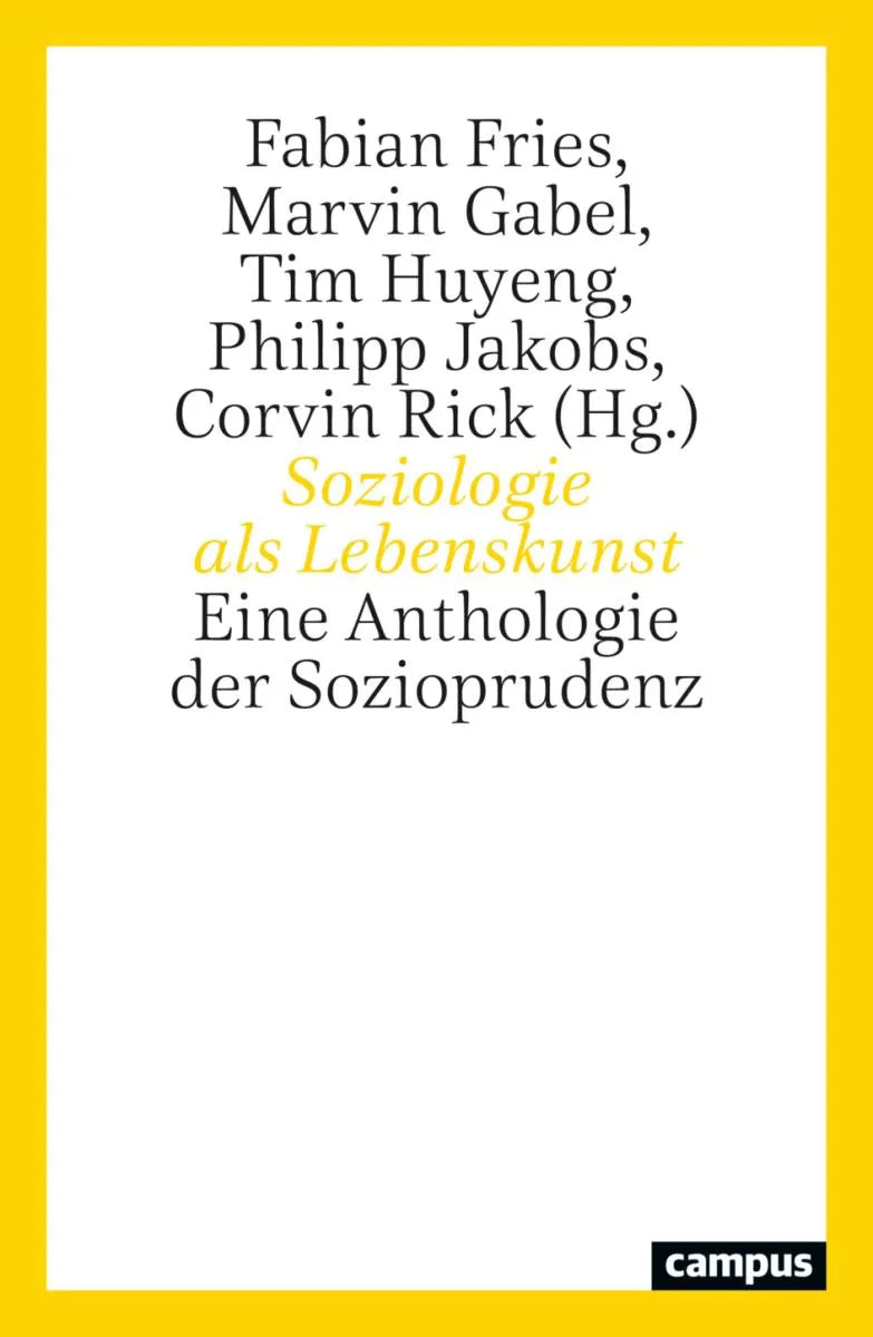 Cover: Soziologie als Lebenskunst (E-Book) von Fabian Fries