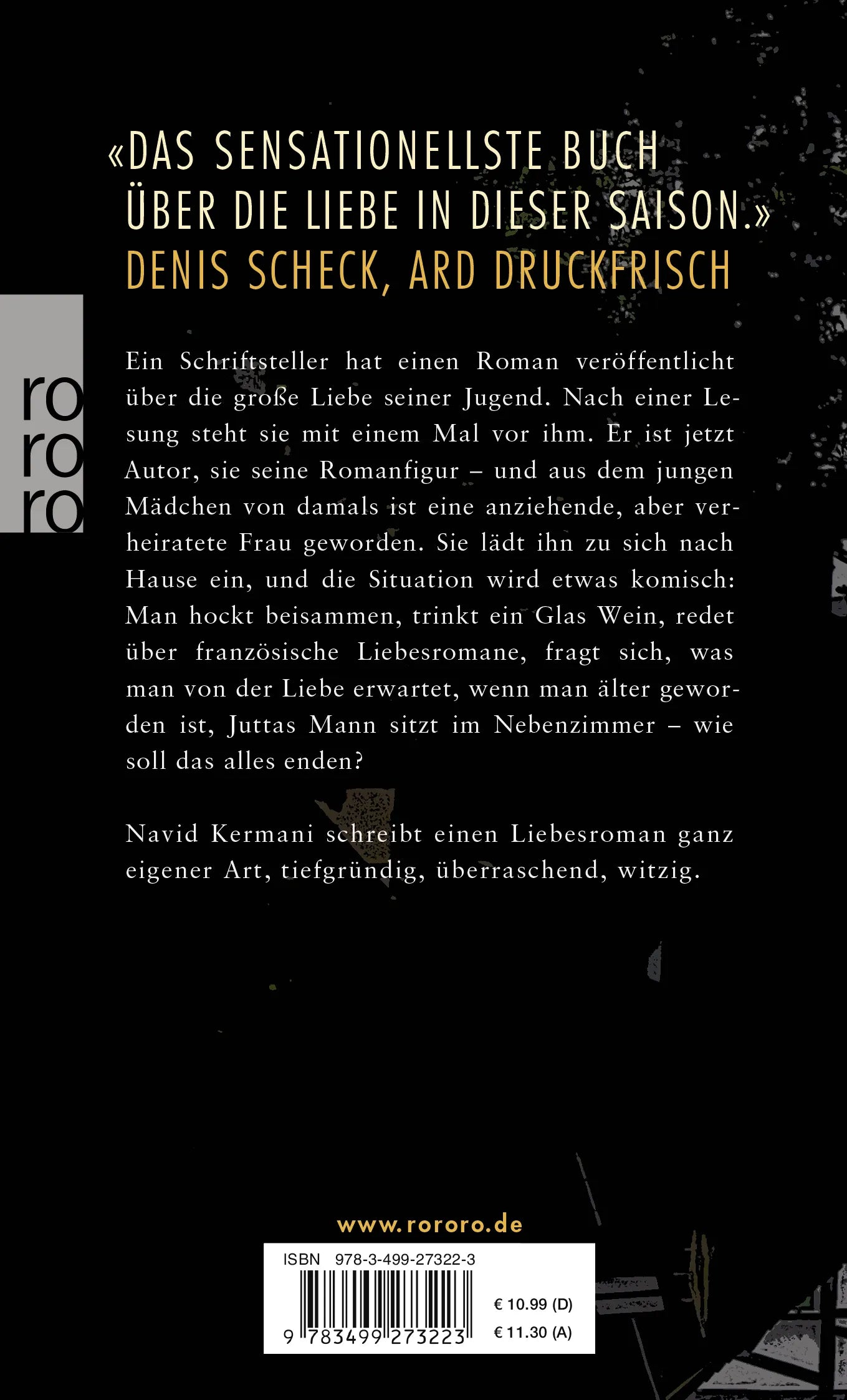 Buchrückseite von 'Sozusagen Paris' mit Klappentext - Taschenbuch