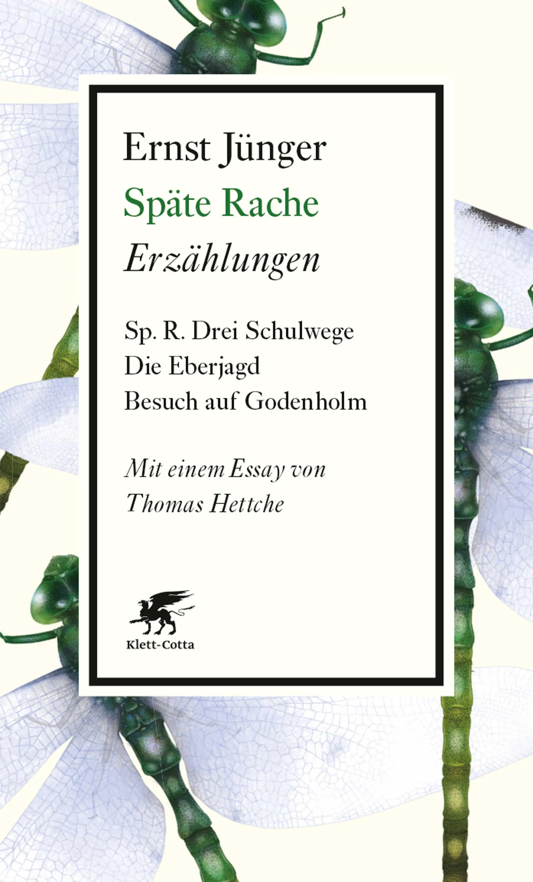 Buchcover von 'Späte Rache' - Gebundene Ausgabe von Ernst Jünger