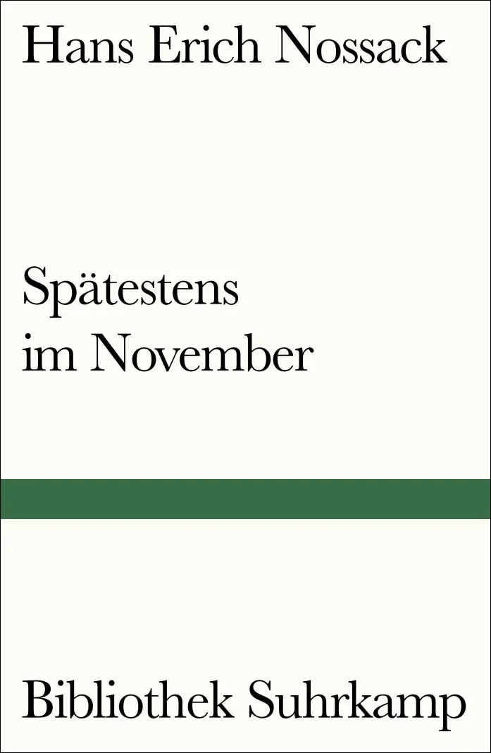 Buchcover von 'Spätestens im November' - Taschenbuch von Hans Erich Nossack