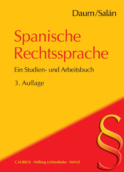 Buchcover von 'Spanische Rechtssprache' - Taschenbuch von Ulrich Daum