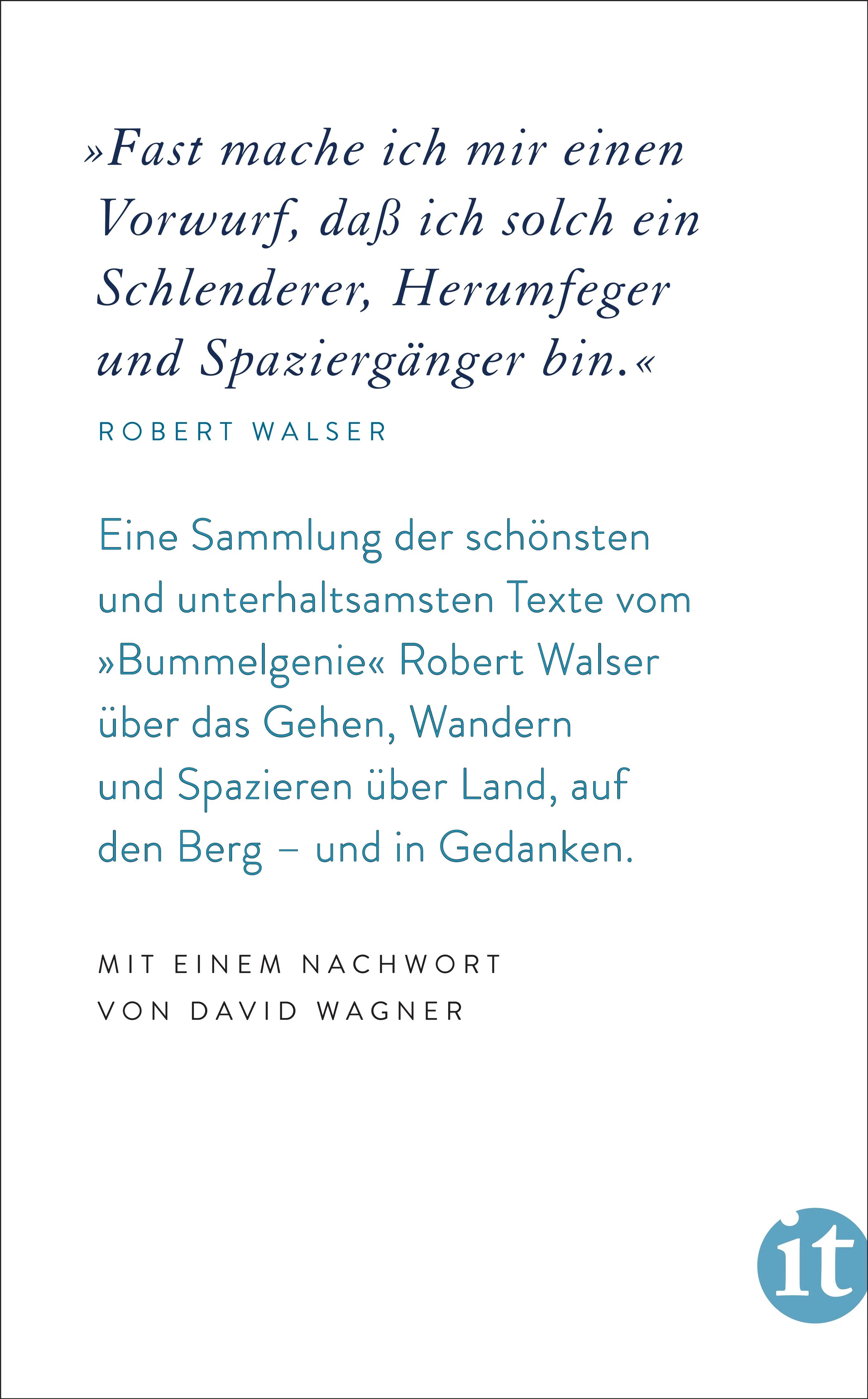 Buchrückseite von '»Spazieren muß ich unbedingt«' mit Klappentext - Taschenbuch