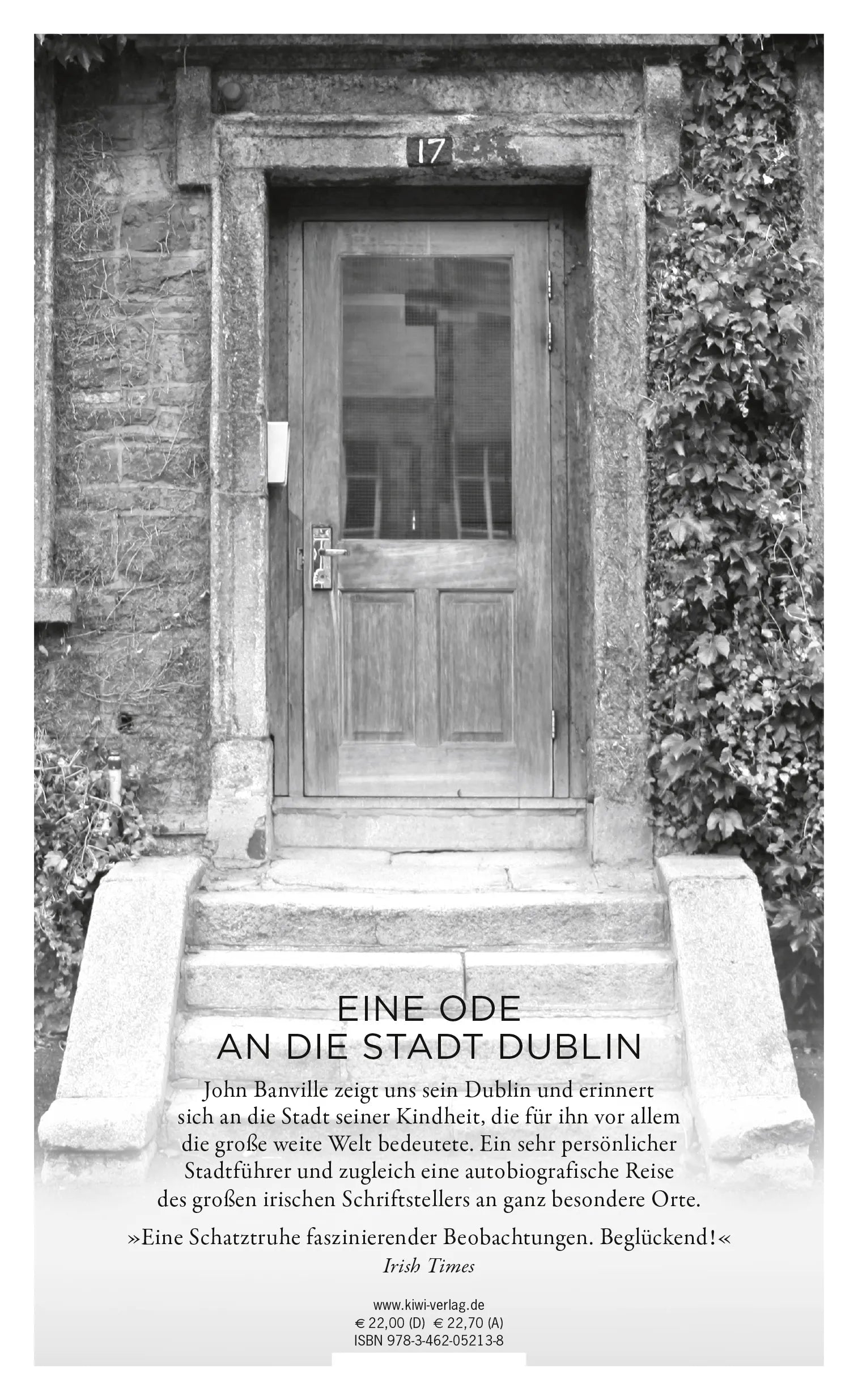 Buchrückseite von 'Spaziergänge durch Dublin' mit Klappentext - Gebundene Ausgabe