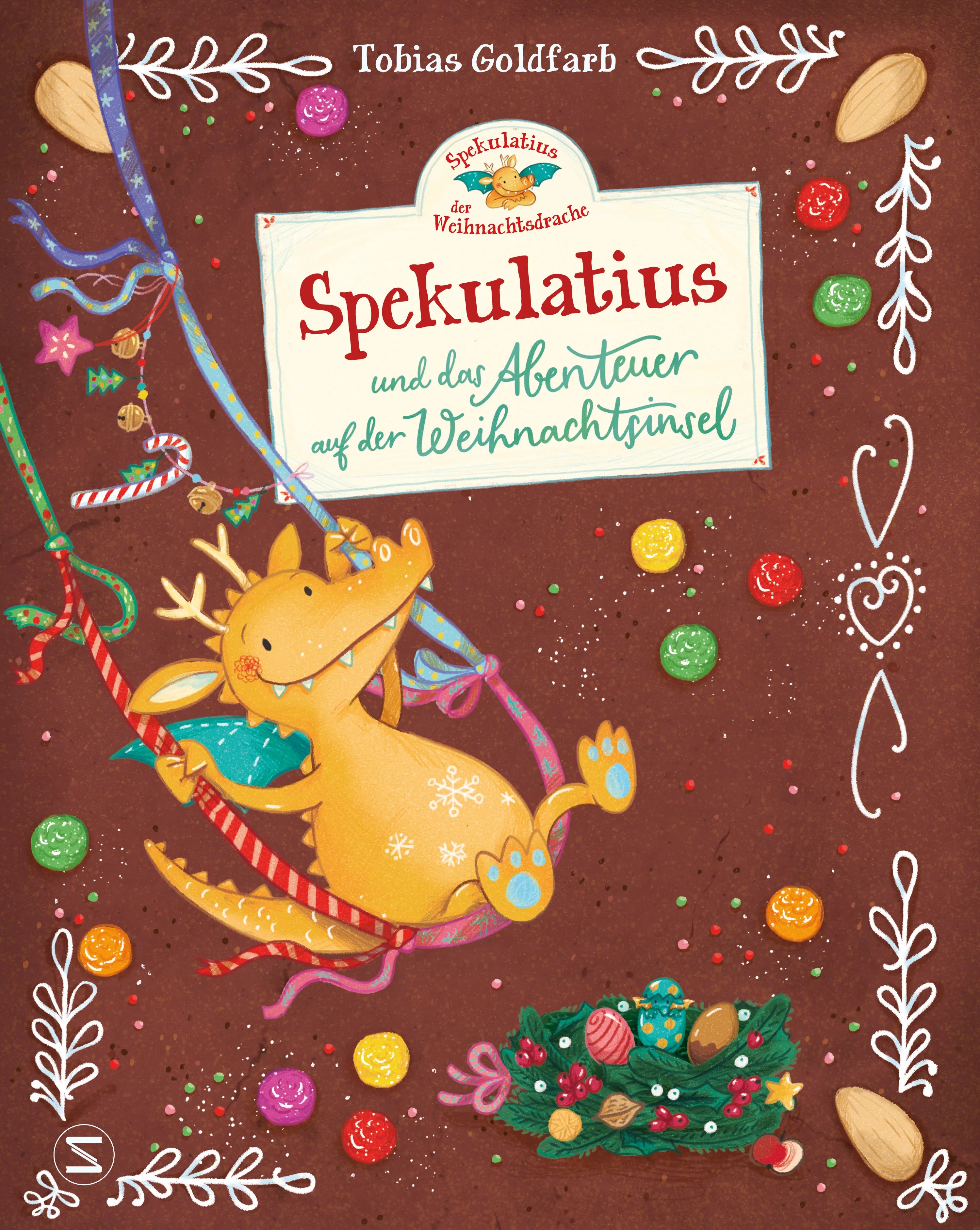 Buchcover von 'Spekulatius, der Weihnachtsdrache. Spekulatius und das Abenteuer auf der Weihnachtsinsel' - Gebundene Ausgabe von Tobias Goldfarb