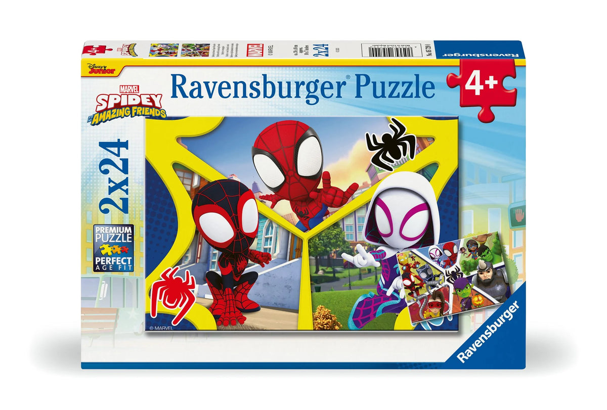 Kinderpuzzle: Kinderpuzzle 2x24 Teile - Spider-Man - Spidey und seine Super-Freunde