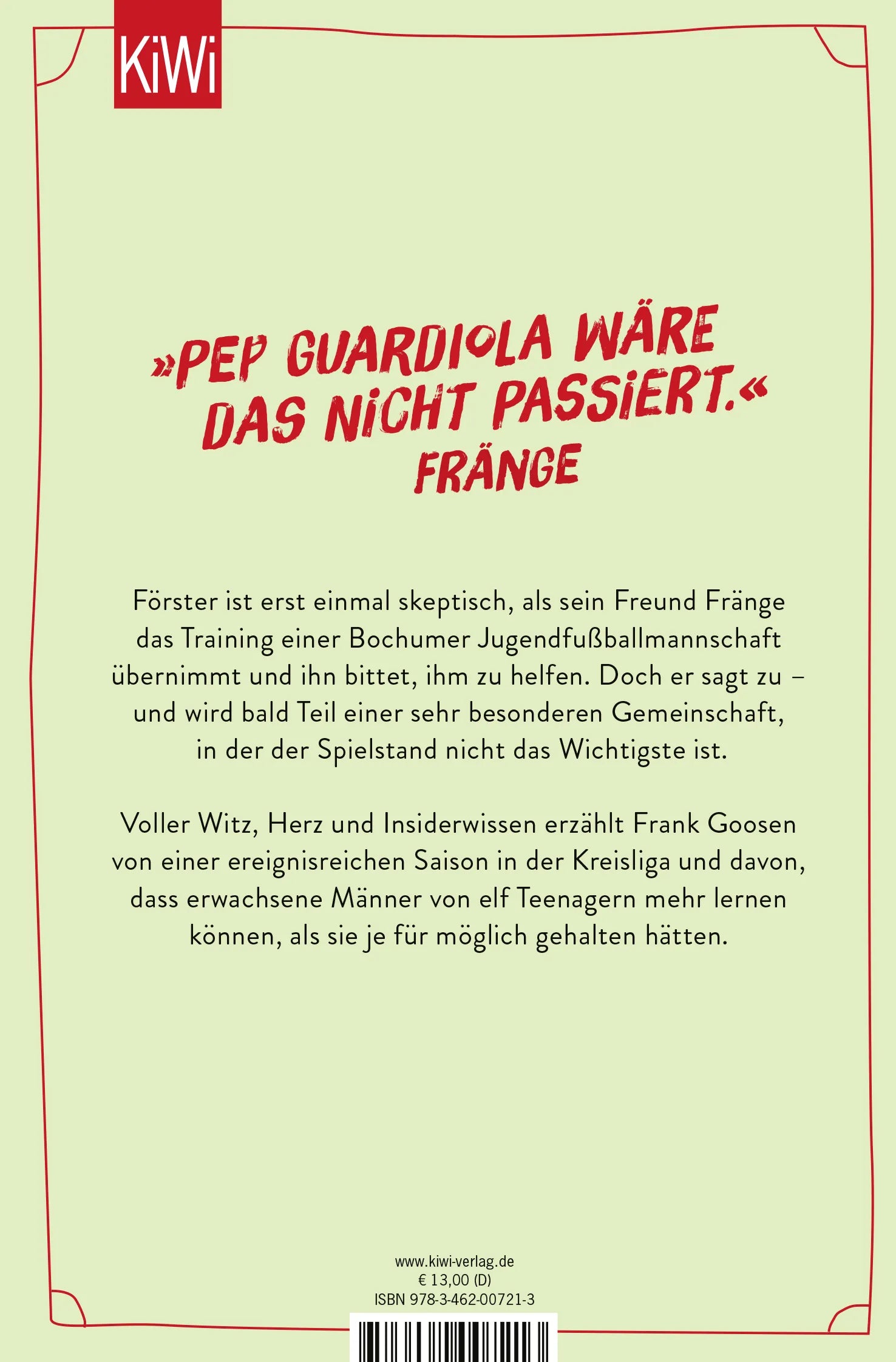 Buchrückseite von 'Spiel ab!' mit Klappentext - Taschenbuch