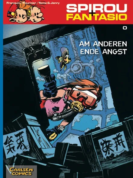 Buchcover von 'Spirou und Fantasio 0: Am anderen Ende Angst' - Taschenbuch von Tome