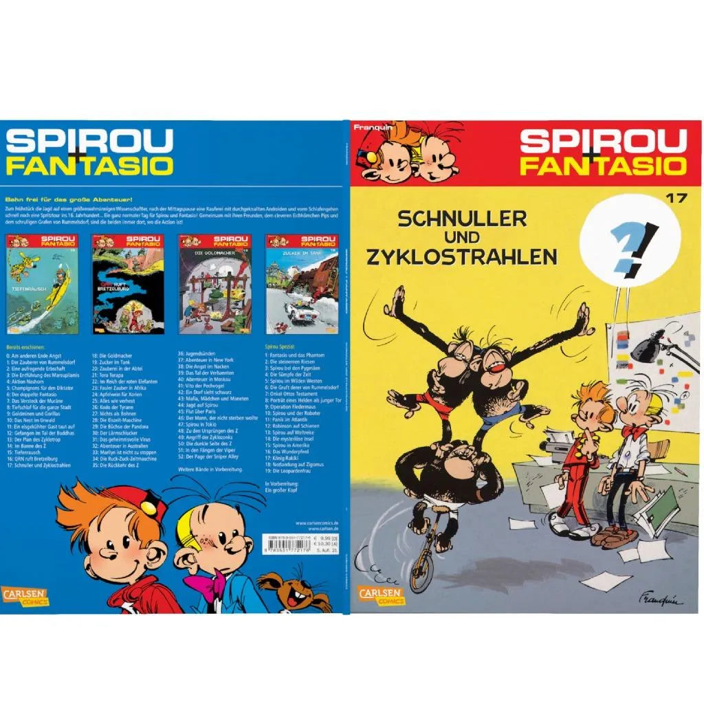 Produktansicht: Spirou und Fantasio 17: Schnuller und Zyklostrahlen (Taschenbuch)