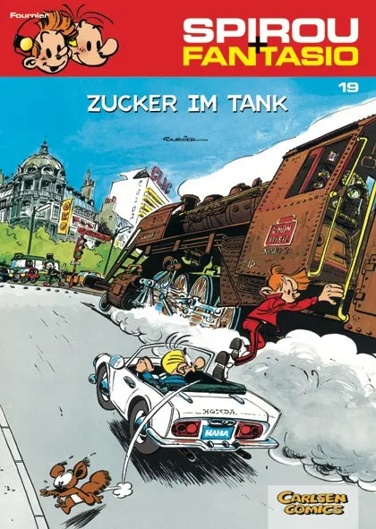 Buchcover von 'Spirou und Fantasio 19: Zucker im Tank' - Taschenbuch von Jean-Claude Fournier