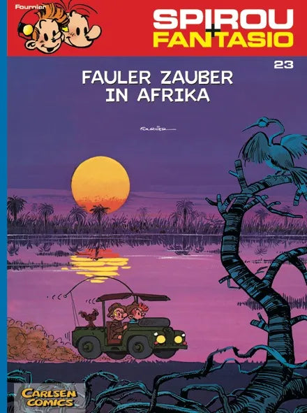 Buchcover von 'Spirou und Fantasio 23: Fauler Zauber in Afrika' - Taschenbuch von Jean-Claude Fournier