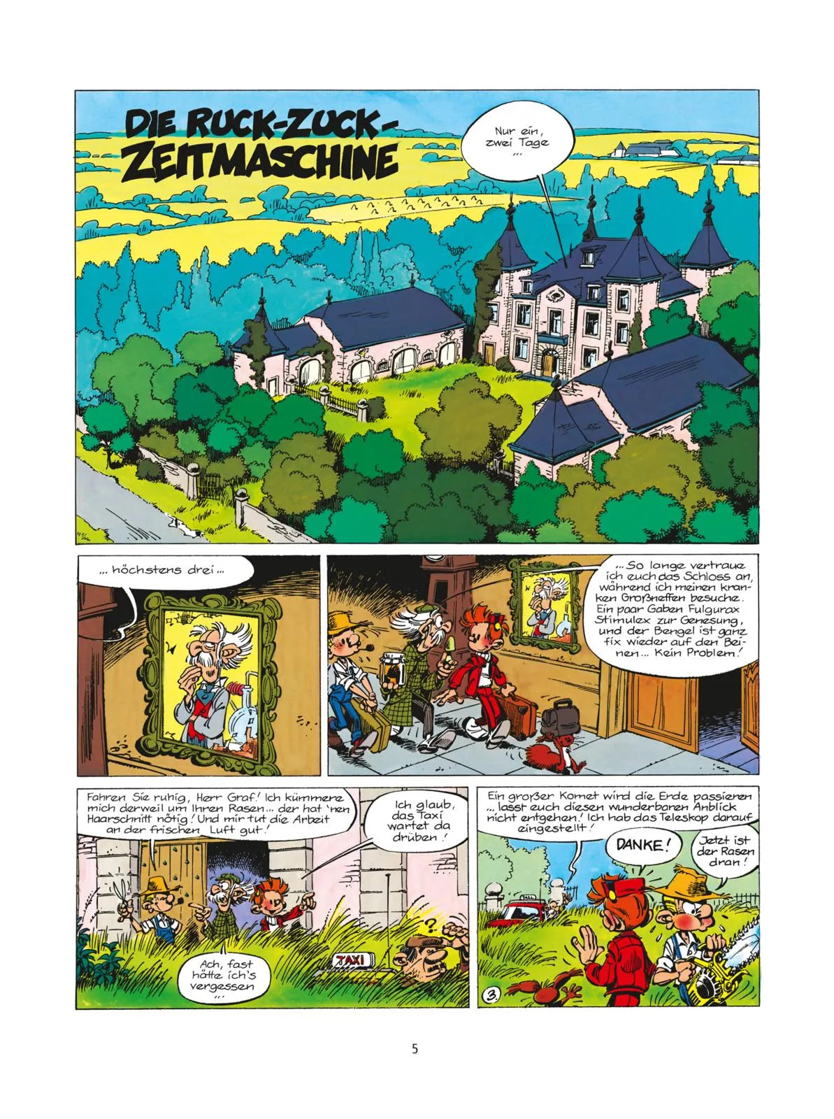 Produktansicht: Spirou und Fantasio 34: Die Ruck-Zuck-Zeitmaschine (Taschenbuch)