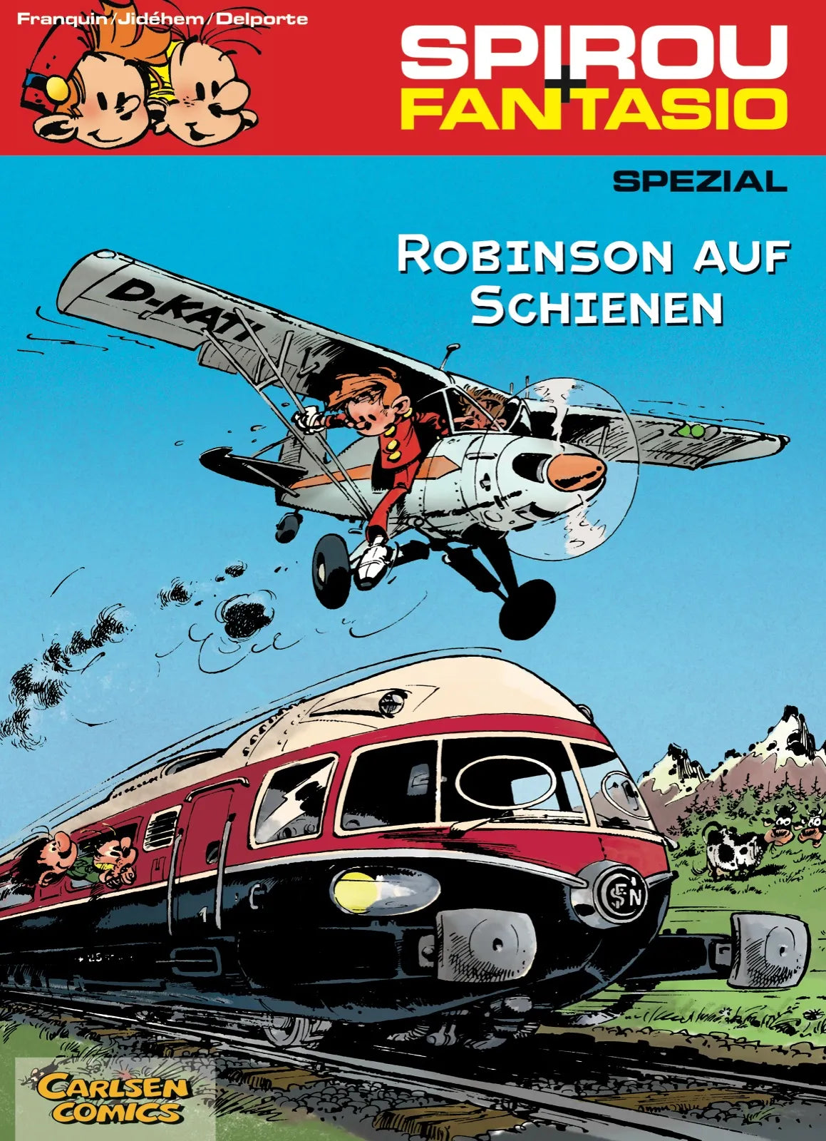 Buchcover von 'Spirou und Fantasio Spezial 12: Robinson auf Schienen' - Taschenbuch von André Franquin