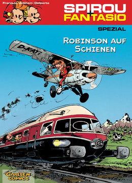 Buchcover von 'Spirou und Fantasio Spezial 12: Robinson auf Schienen' - Taschenbuch von André Franquin