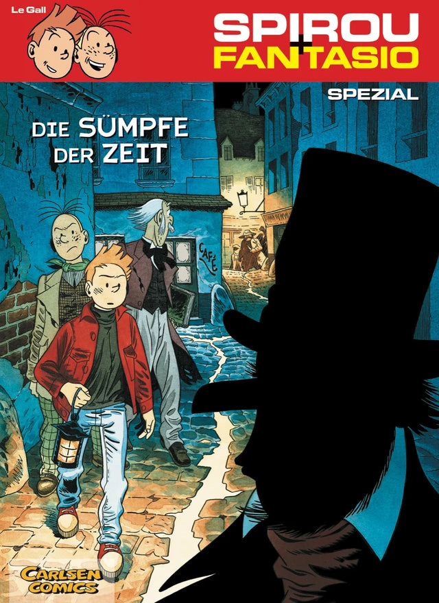 Buchcover von 'Spirou und Fantasio Spezial 4: Die Sümpfe der Zeit' - Taschenbuch von Frank Le Gall