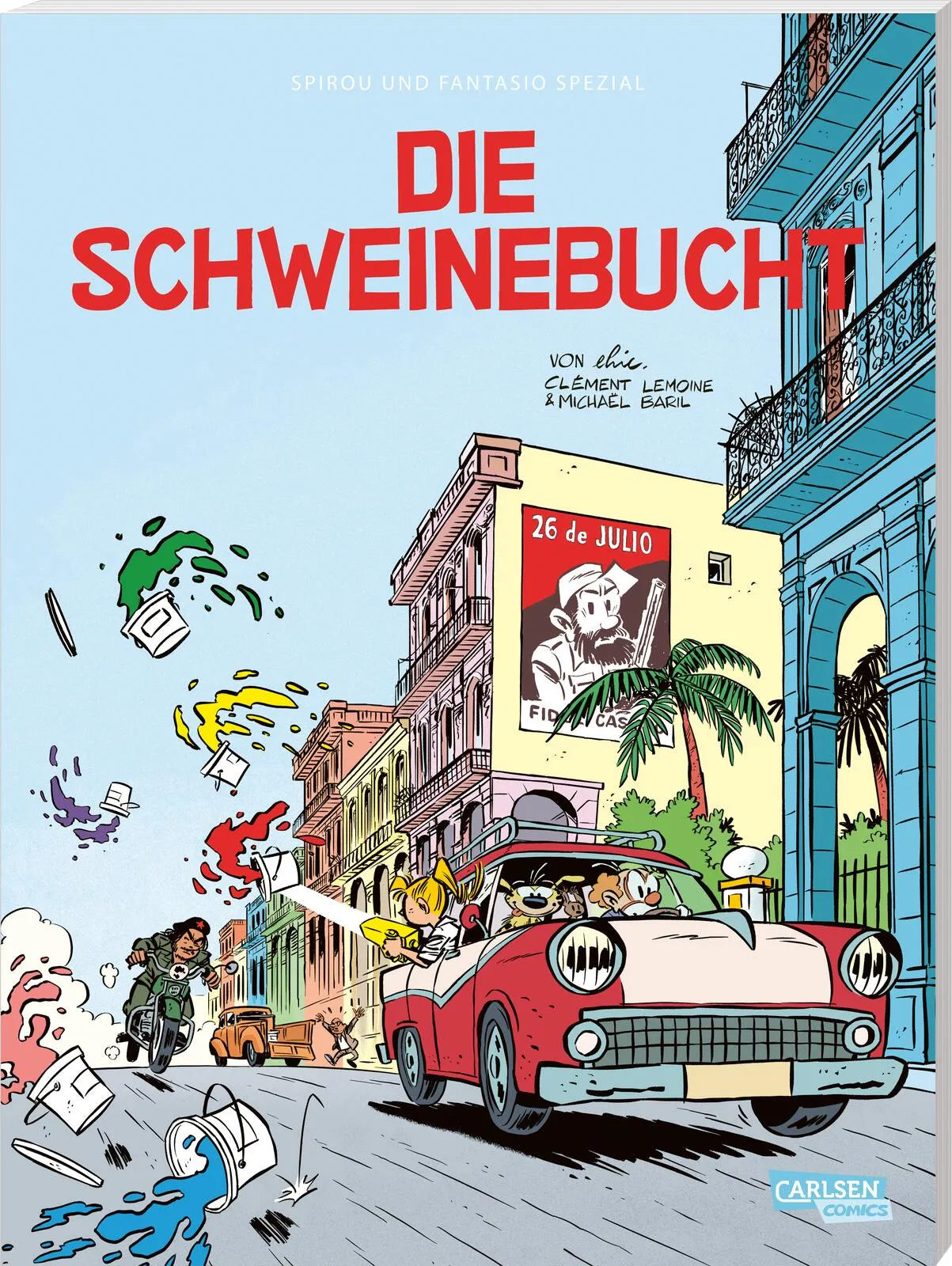 Buchcover von 'Spirou und Fantasio Spezial 43: Die Schweinebucht' - Taschenbuch von Christophe Lemoine