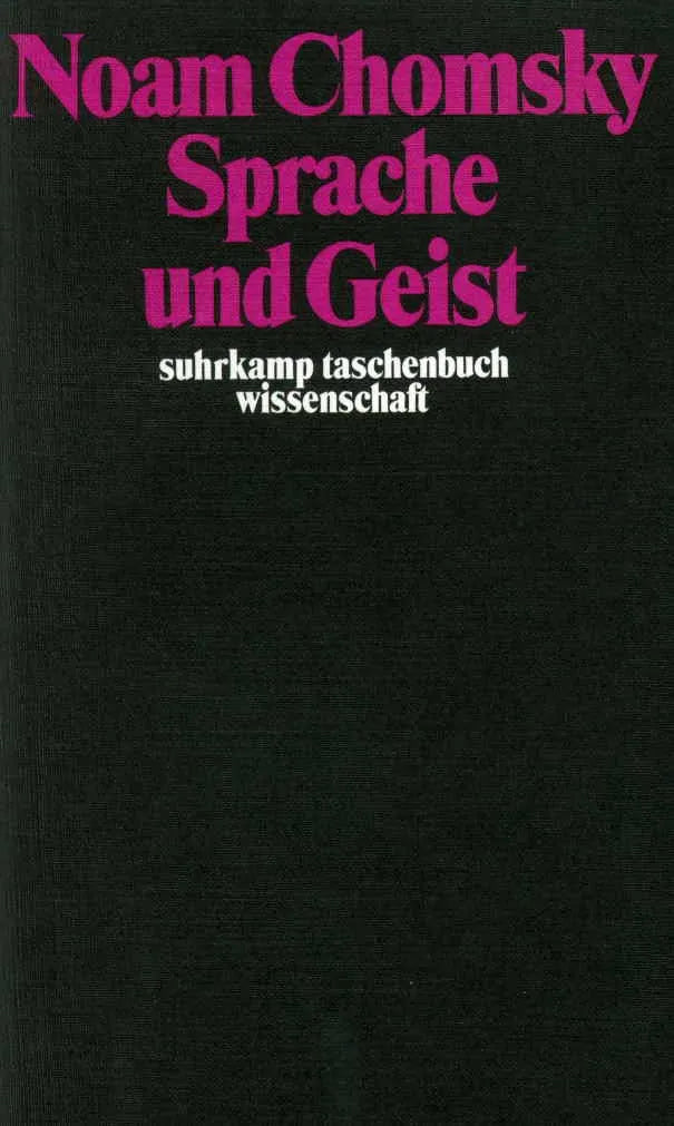 Buchcover von 'Sprache und Geist' - Taschenbuch von Noam Chomsky