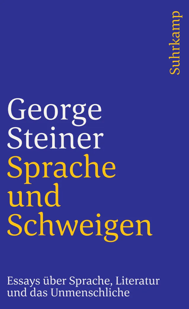 Buchcover von 'Sprache und Schweigen' - Taschenbuch von George Steiner