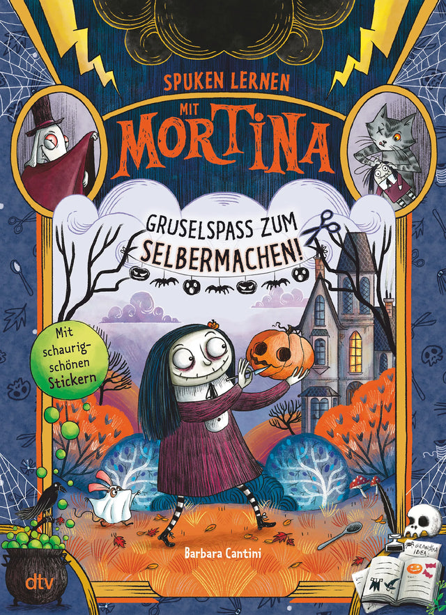 Buchcover von 'Spuken lernen mit Mortina – Gruselspaß zum Selbermachen' - Taschenbuch von Barbara Cantini