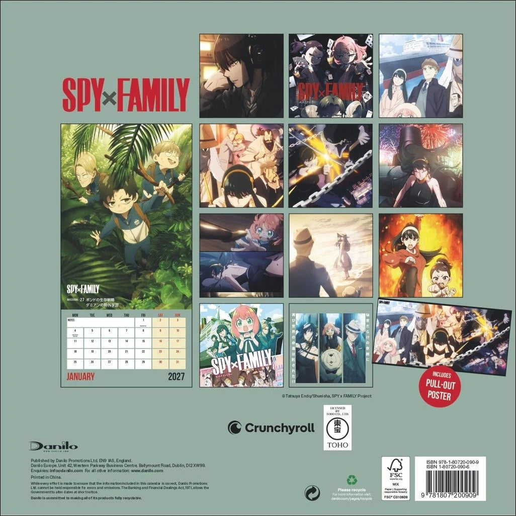 Spy x Family Broschurkalender 2027 – Ansicht
