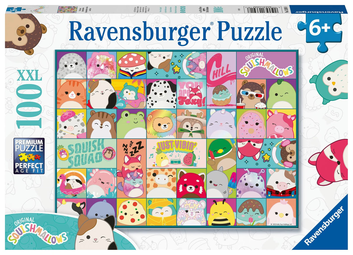 Kinderpuzzle: Kinderpuzzle 100 XXL Teile - Squishmallows - Viele bunte Squishmallows