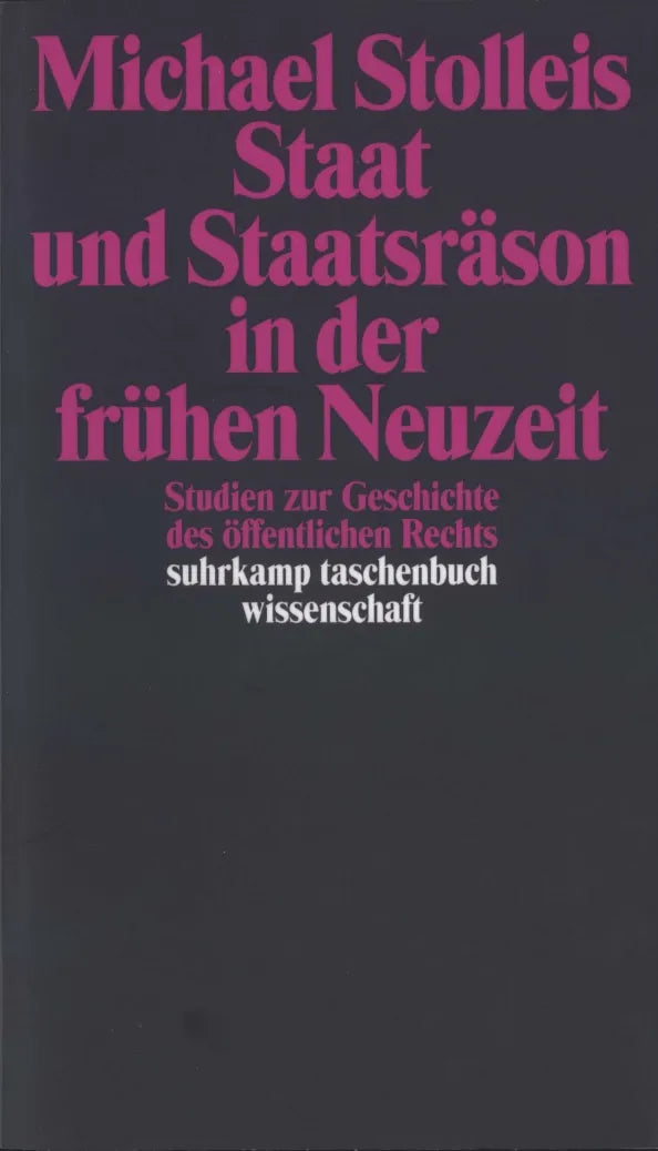 Buchcover von 'Staat und Staatsräson in der frühen Neuzeit' - Taschenbuch von Michael Stolleis