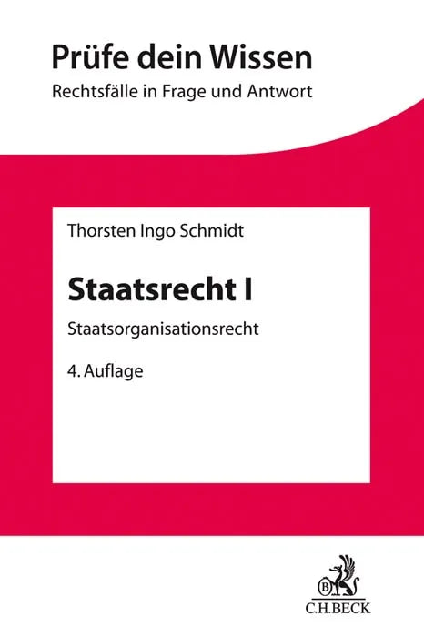 Buchcover von 'Staatsrecht I' - Taschenbuch von Thorsten Ingo Schmidt