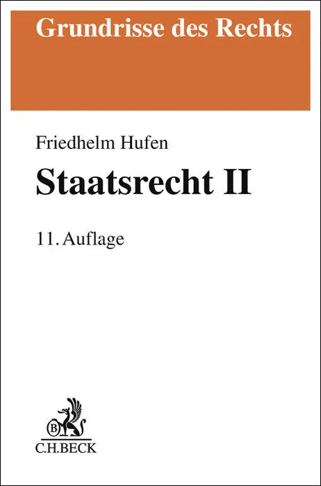 Buchcover von 'Staatsrecht II' - Taschenbuch von Friedhelm Hufen