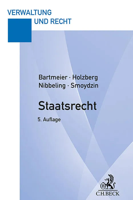 Cover: Staatsrecht (Taschenbuch) von André Bartmeier