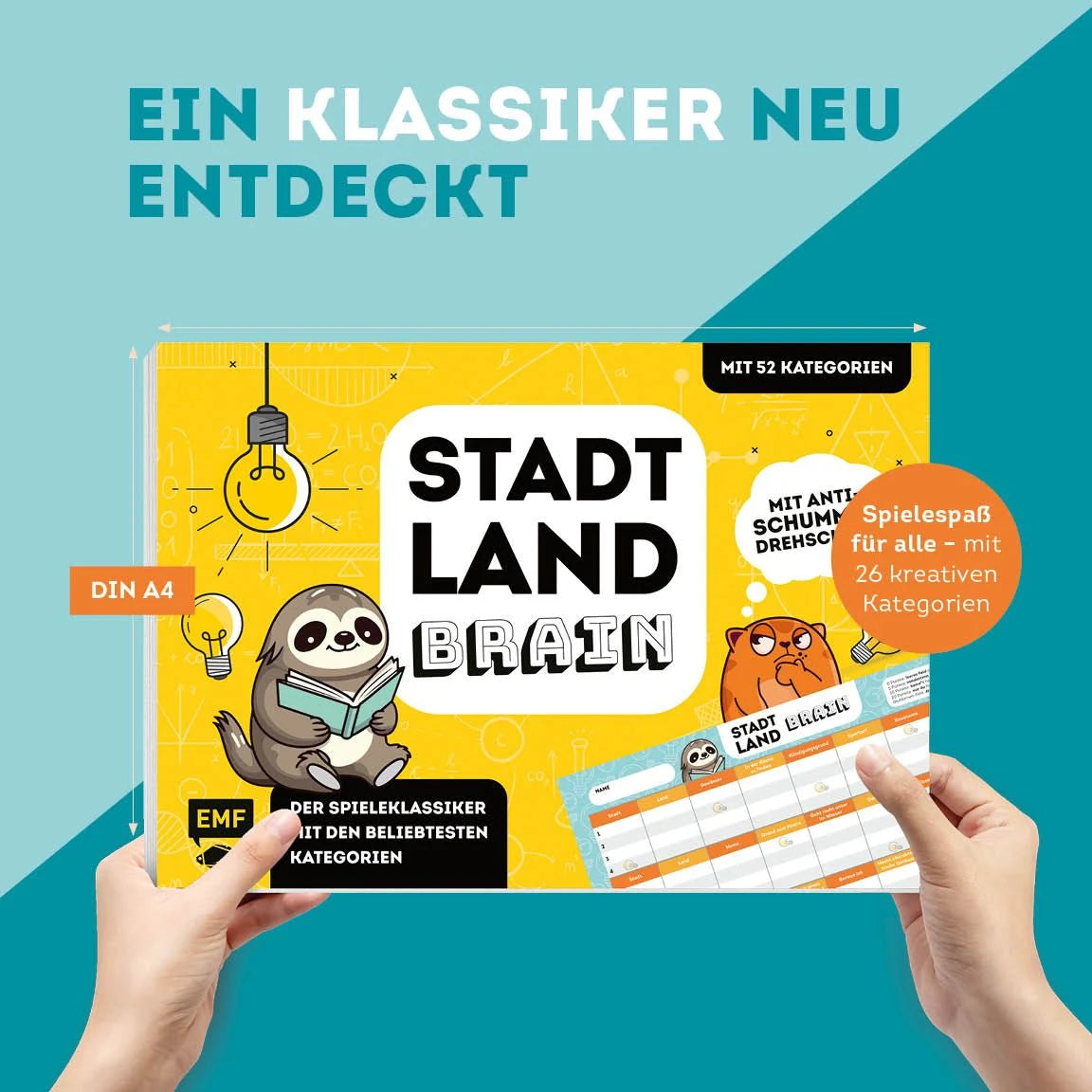 Stadt, Land, Brain – Der Spieleklassiker mit den beliebtesten Kategorien – Ansicht