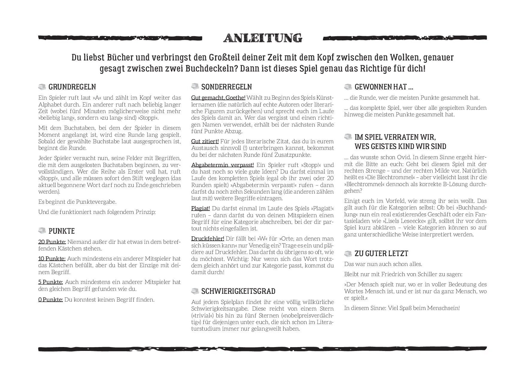 Innenansicht von 'Stadt Land Buch' - Taschenbuch